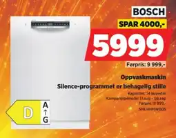 POWER Bosch Oppvaskmaskin tilbud