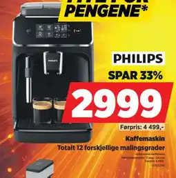 POWER Philips kaffemaskin tilbud