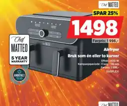 POWER Chef Matteo Airfryer tilbud