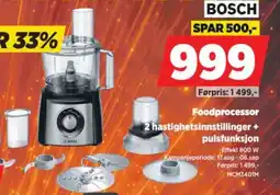 POWER Bosch Foodprocessor tilbud
