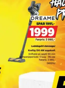 POWER Dreame ledningsfri støvsuger tilbud