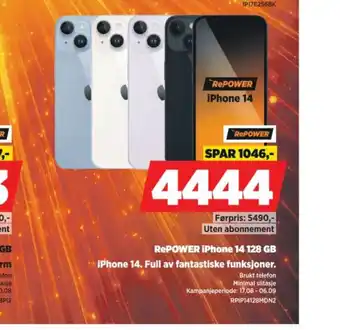 POWER RePOWER iPhone 14 128 GB tilbud