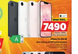 POWER iPhone 17e 256 GB tilbud