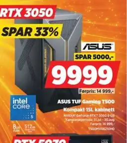 POWER Asus tuf gaming t500 tilbud