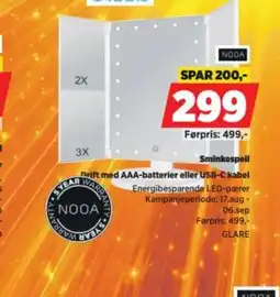 POWER Nooa Sminkespeil tilbud