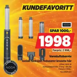 POWER Nooa Varmluftsbørste tilbud