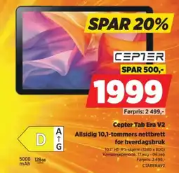 POWER Cepter Tab Era V2 tilbud