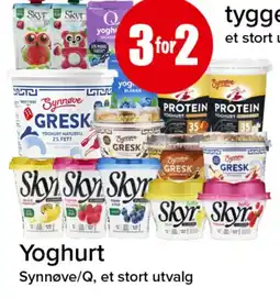 Spar Yoghurt Synnøve/Q tilbud