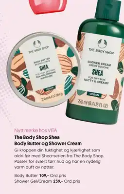 VITA The Body Shop Shea Body Butter og Shower Cream tilbud