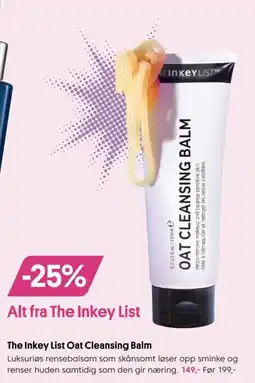 VITA The Inkey List Oat Cleansing Balm tilbud