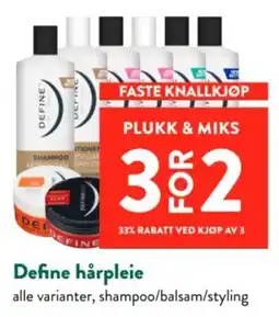 Jacobs Define hårpleie tilbud