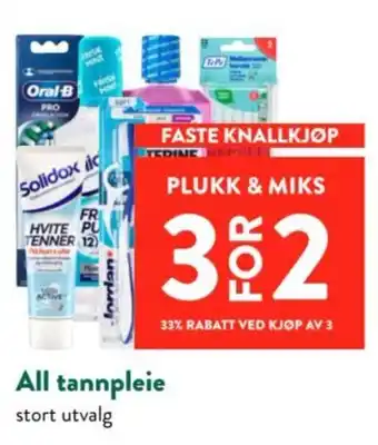 Jacobs All tannpleie tilbud