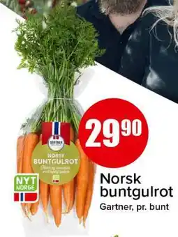 Spar Norsk buntgulrot tilbud