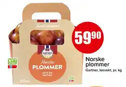 Spar Norske plommer tilbud