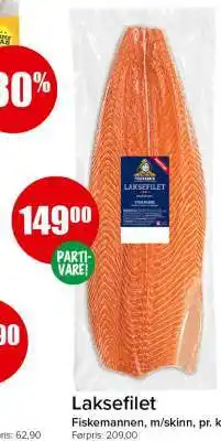 Spar LAKSEFILET tilbud