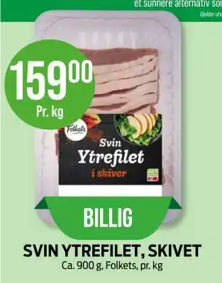 SVIN YTREFILET, SKIVET