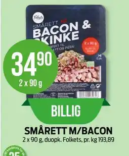Kiwi SMÅRETT M/BACON tilbud