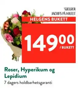 Jacobs Jacob's på Holtet Helgens Bukett tilbud