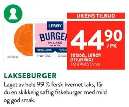 Jacobs Lerøy Lakseburger tilbud