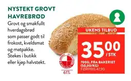 Jacobs Nystekt grovt havrebrød tilbud