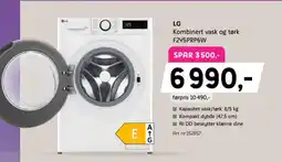 ELON LG Kombinert vask og tørk F2Y5PRP6W tilbud