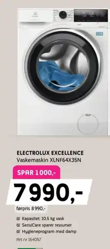 ELON Electrolux Excellence Vaskemaskin XLNF64X35N tilbud