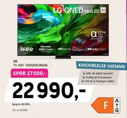 ELON LG TV 100" 100QNED86A6 tilbud