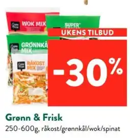Jacobs Grønn & Frisk råkost/grønnkål/wok/spinat tilbud