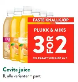 Jacobs Cevita juice tilbud