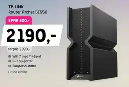 ELON Tp-link router archer be550 tilbud