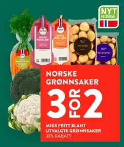 Jacobs Norske grønnsaker tilbud