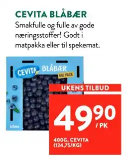 Jacobs Cevita blåbær tilbud
