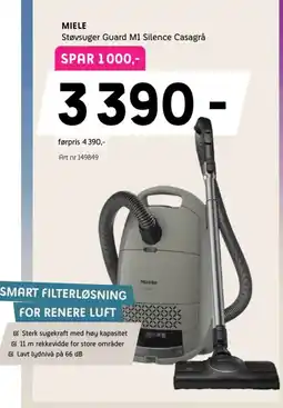 ELON Miele Støvsuger Guard M1 Silence Casagrå tilbud
