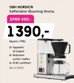 ELON Obh nordica kaffetrakter blooming aroma tilbud