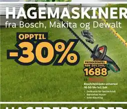 Megaflis Bosch hekksaks universal 18-50 18v 1x2,5ah tilbud
