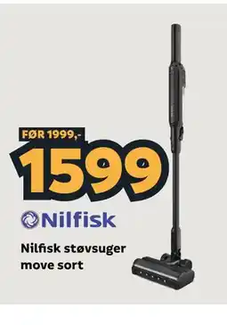 Megaflis Nilfisk støvsuger move sort tilbud