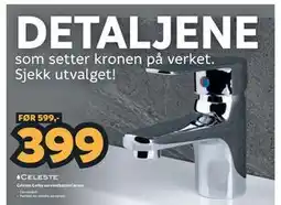 Megaflis Celeste Corby servantbatteri krom tilbud