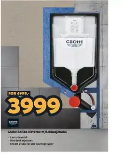 Megaflis Grohe Solido sisterne m/lekkasjeboks tilbud