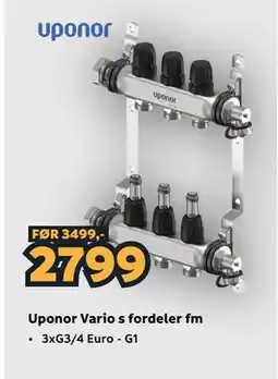 Megaflis Uponor Vario s fordeler fm tilbud