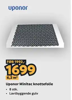 Megaflis Uponor Minitec knottefolie tilbud