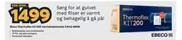 Megaflis Ebeco Thermoflex kit 200 varmekabelmatte 3.9m2 480W tilbud