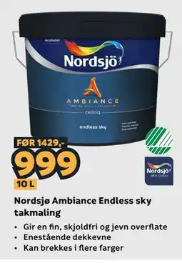 Megaflis Nordsjø Ambiance Endless sky takmaling tilbud