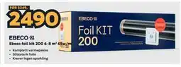 Megaflis Ebeco foil kit 200 6-8 m2 65w/m2 tilbud
