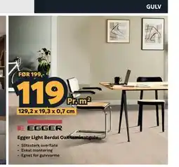 Megaflis Egger Light Berdal Oak laminatgulv tilbud