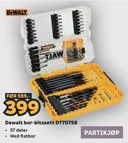 Megaflis Dewalt bor-bitssett DT70758 tilbud