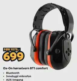 Megaflis Ox-On hørselvern BT1 comfort tilbud