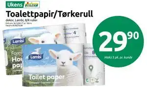 Toalettpapir/Tørkerull