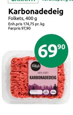 Joker Karbonadedeig tilbud