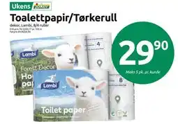 Joker Toalettpapir/Tørkerull tilbud