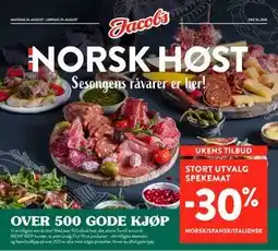 Jacobs STORT UTVALG SPEKEMAT tilbud